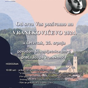 60. obljetnica smrti preč. Josipa Vranekovića